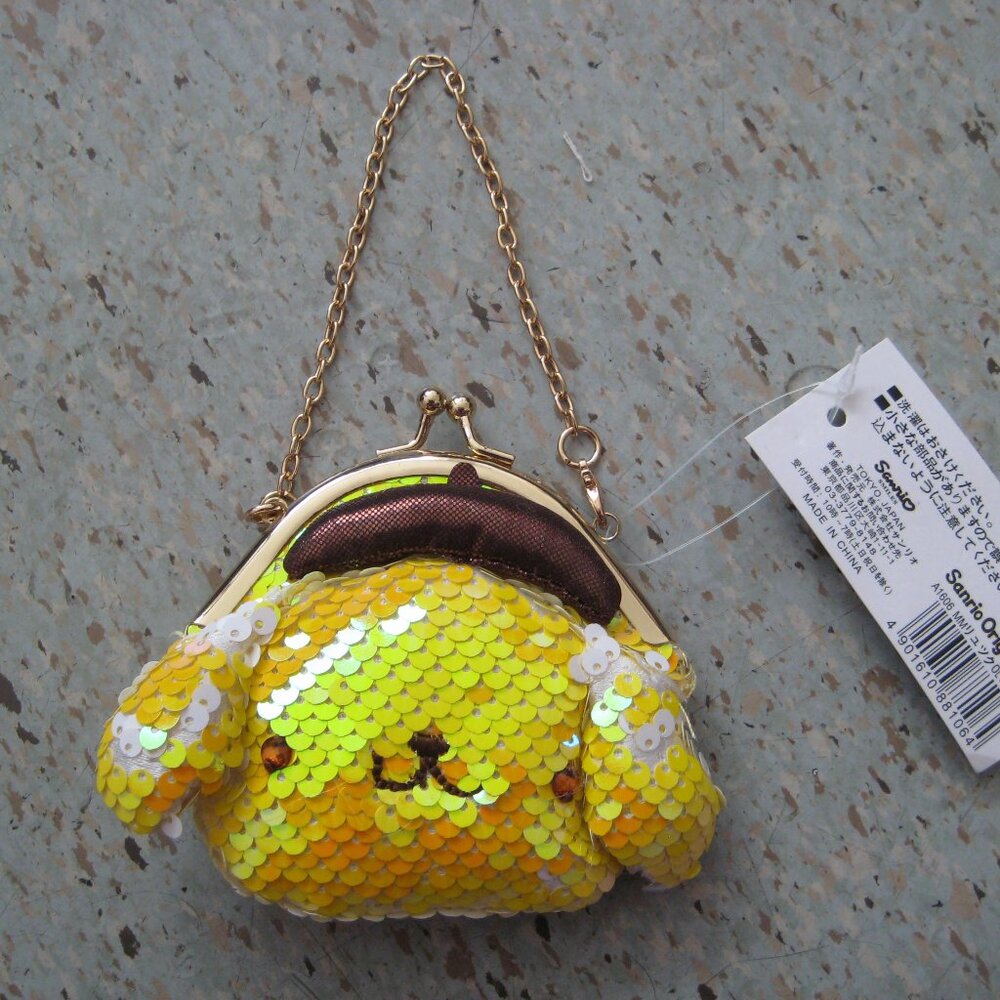 Sanrio Purin Sequin Purse Bag